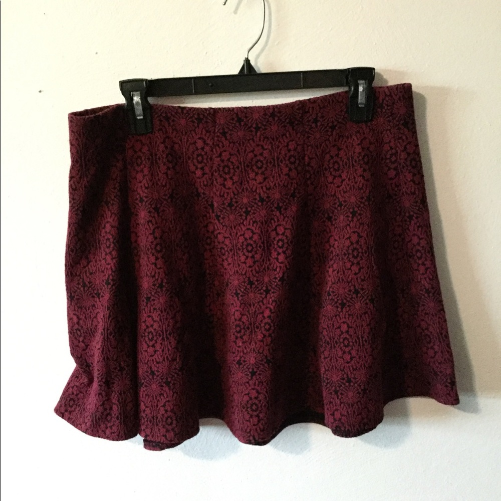 Aeropostale Dark Pink Skater Skirt XL